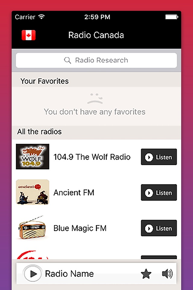 Radios Canada - Radio Canadienne screenshot 2
