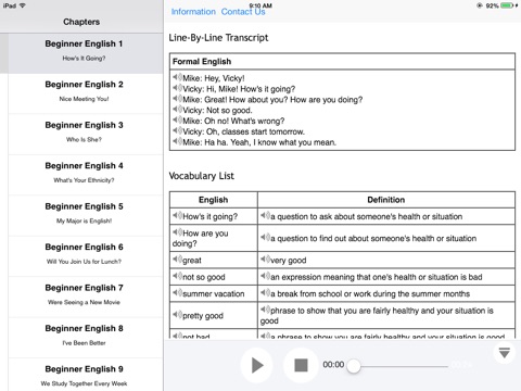 Advanced English for iPad screenshot 2