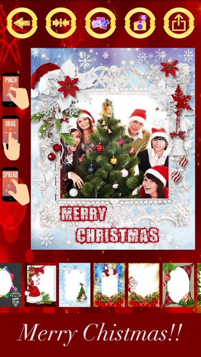 How to cancel & delete Merry Christmas photo frames - vertical cards from iphone & ipad 1