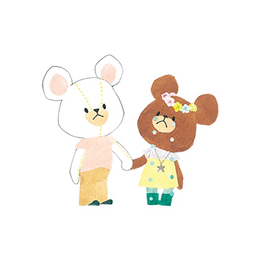 Bear Couple Stickers