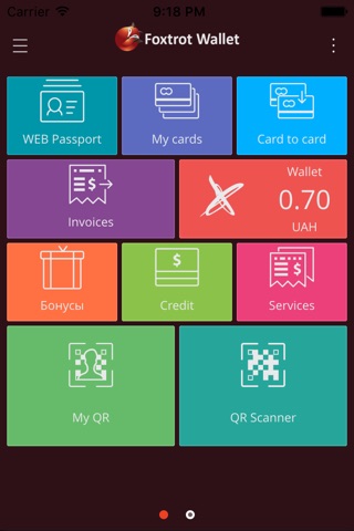 Foxtrot Wallet screenshot 2