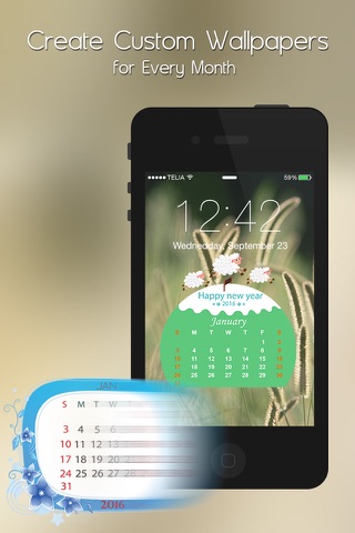 My Calendar Wallpaper Themes Maker- Create Custom Calendar Wallpapers screenshot 2