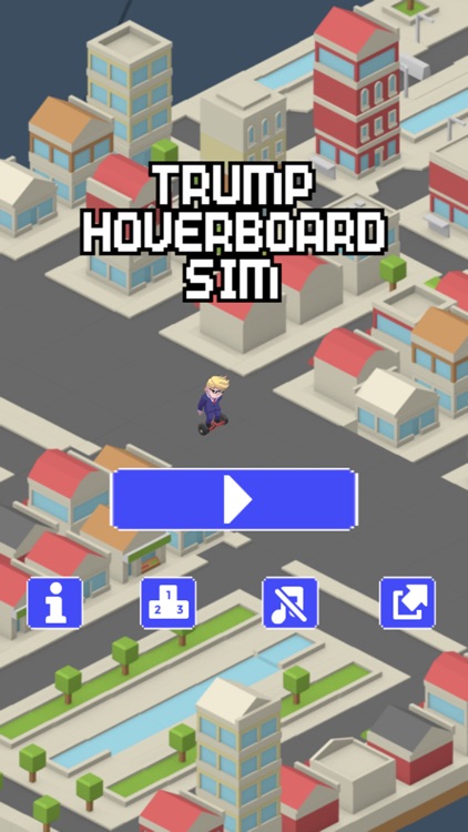 Trump Hoverboard Sim - Mannequin Race Challenge