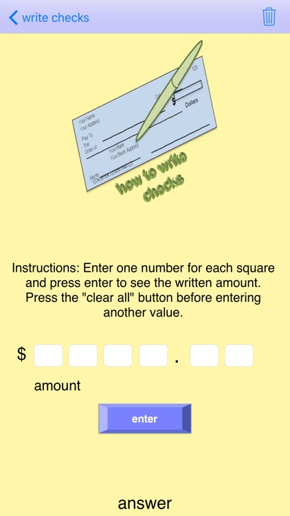 write checks