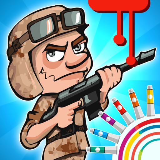 Soldier Army Colouring Book Learning Game For Kids icon