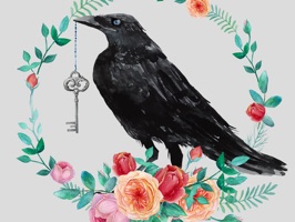 Secret garden is full of beautiful watercolor flowers, secret messages, bright love, and mystery