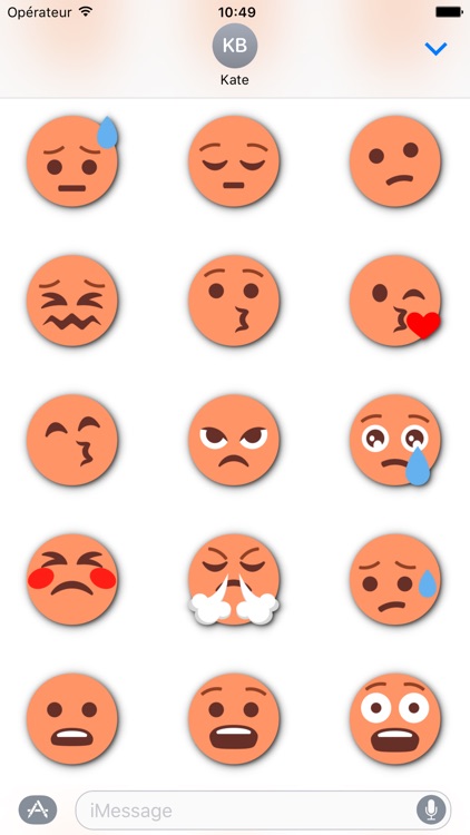 ORANGE Emoji • Stickers for iMessage