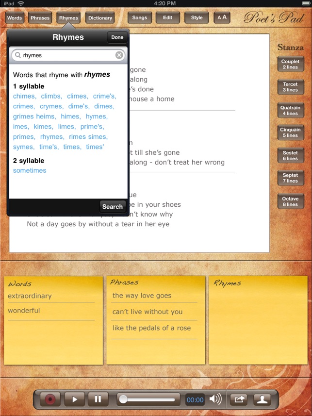 Poet's Pad™ for iPad(圖3)-速報App