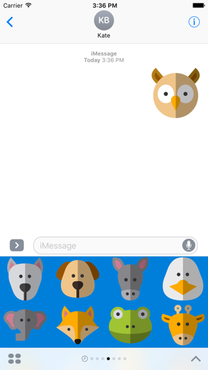 Cute Animals Stickers for iMessage Chat Emojis(圖3)-速報App