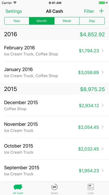 Cash – Income & Tip Tracking