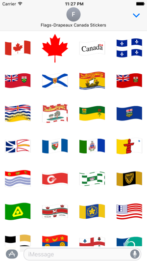 Flags-Drapeaux Canada Stickers(圖2)-速報App