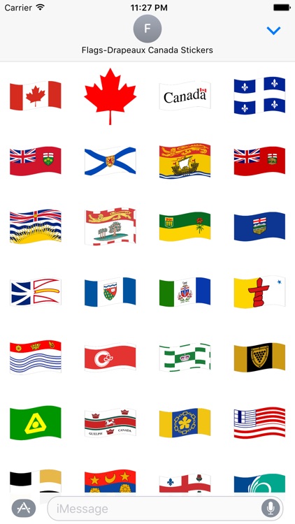 Flags-Drapeaux Canada Stickers