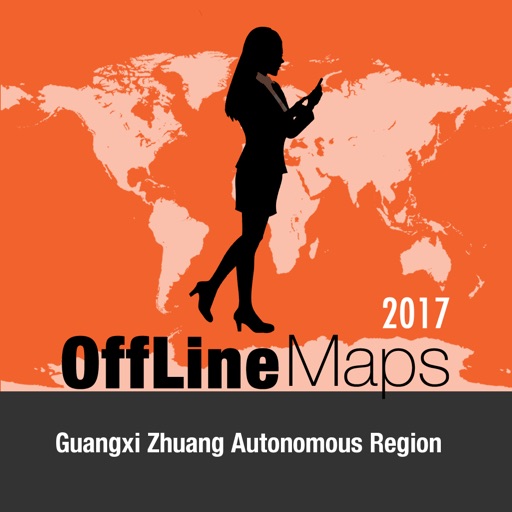 Guangxi Zhuang Autonomous Region Offline Map and icon