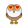 Funny Owl - Night Wise Bird Stickers