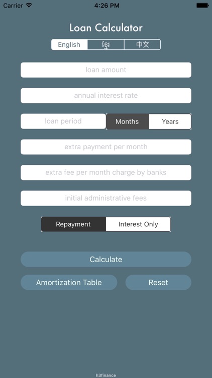 Loan Calculator KH