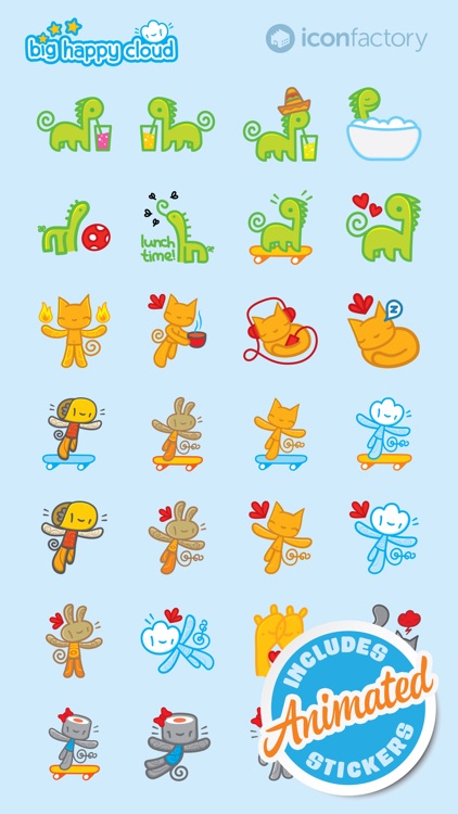 Iconfactory Big Happy Cloud Stickers