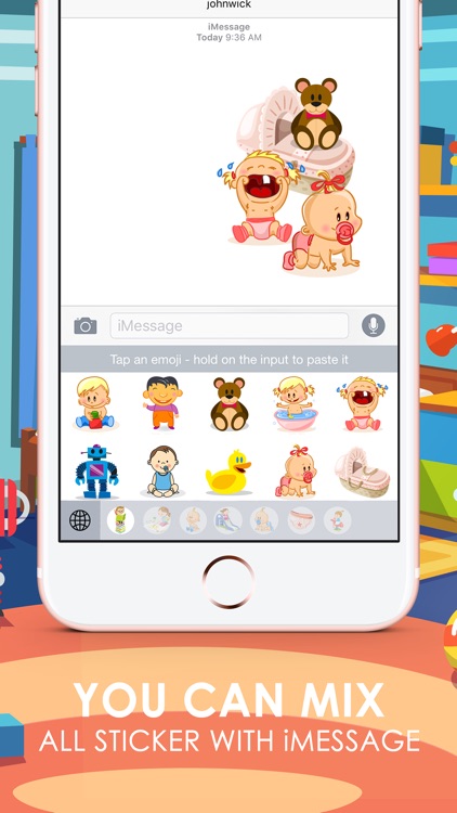 Baby Kids Emoji Stickers Keyboard Themes ChatStick