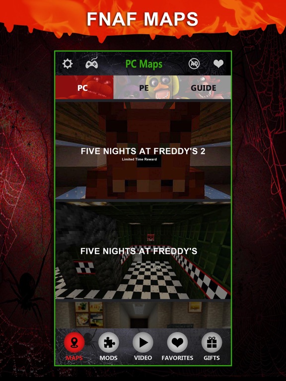 FNAF Maps FREE - Map Download Guide for Five Nights At Freddys Minecraft PE & PC Editionのおすすめ画像1