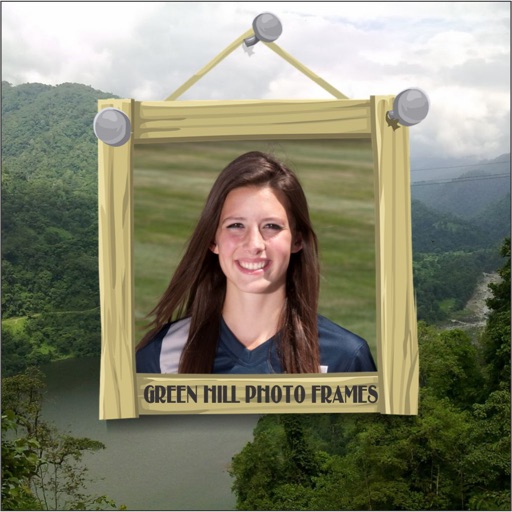 Green Hill Photo Frames-HD Beautiful Natural Image