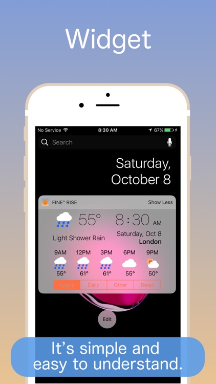 Fine° Rise - Weather and Clock on the World Map ! screenshot-0