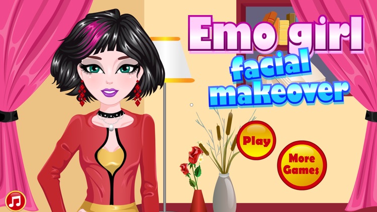 Emo Girl facial makeover
