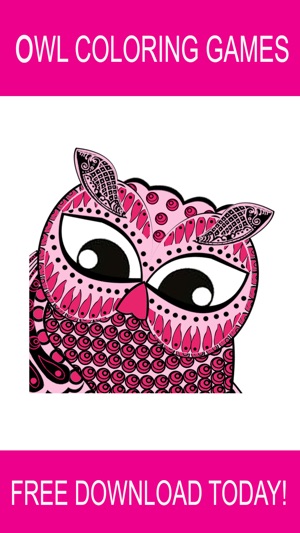 Owl Coloring Book Games: Color Therapy f