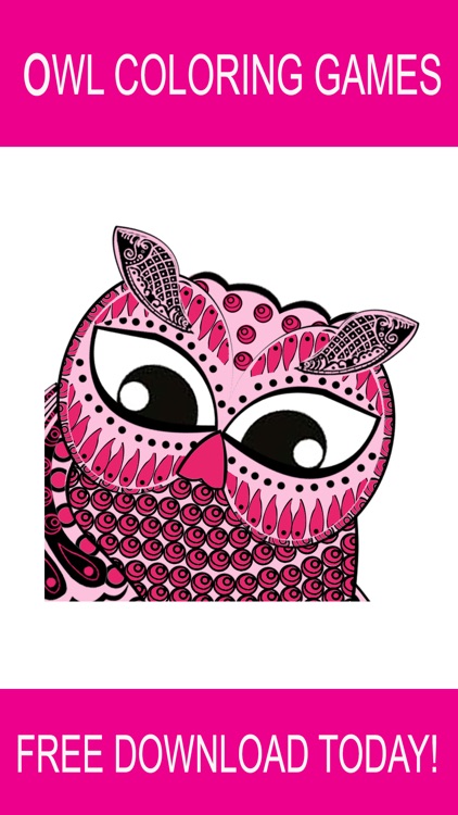 Owl Coloring Book Games: Color Therapy for Adults