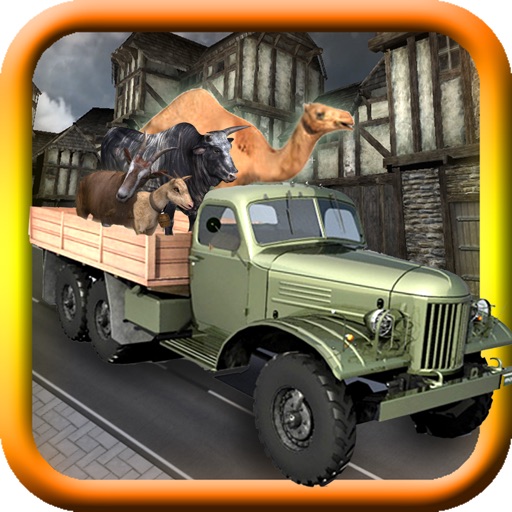 Farm Animal Transport Truck 3D Icon