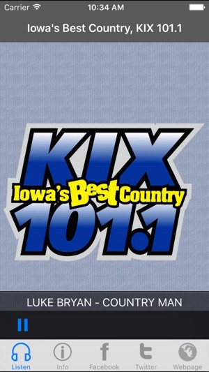 Iowa's Best Country, KIX 101.1