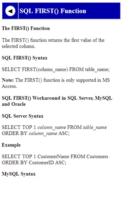 SQL programming tutorial screenshot-3