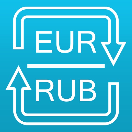 Euro to Russian Ruble currency converter icon