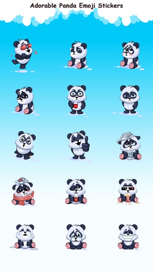 Adorable Panda Emoji Stickers(圖2)-速報App