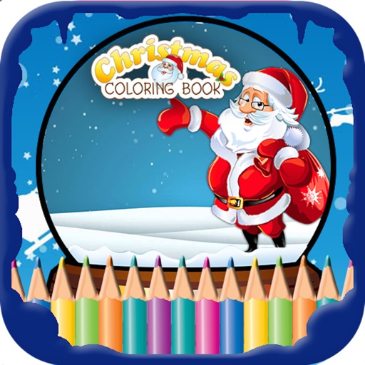 Adult Coloring Book : Christmas Drawing Pages Icon