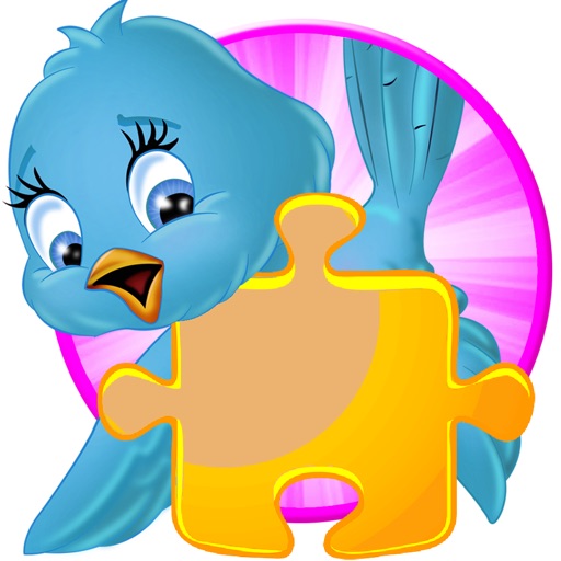 Baby Angle Bird Cute Jigsaw Puzzle Game Fun Icon