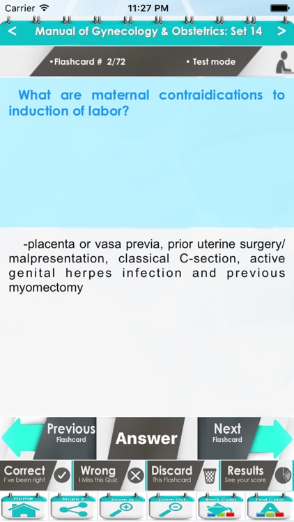 Manual of Gynecology & Obstetrics 1500 Exam Quiz