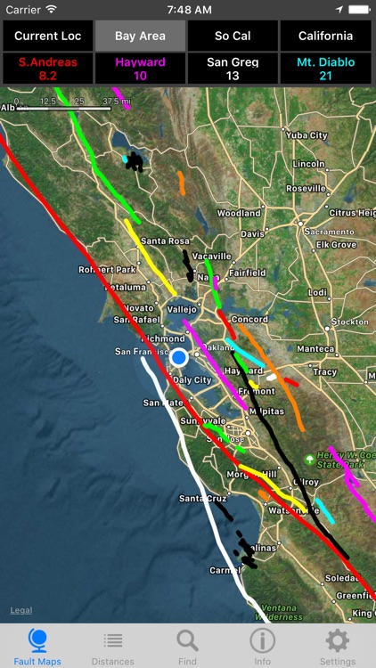 California Earthquake Faults