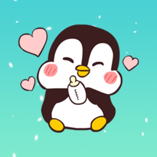 Chubby Cute Penguin Sticker