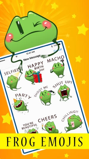 Blush Froggy Moji - Sticker Set for iMes