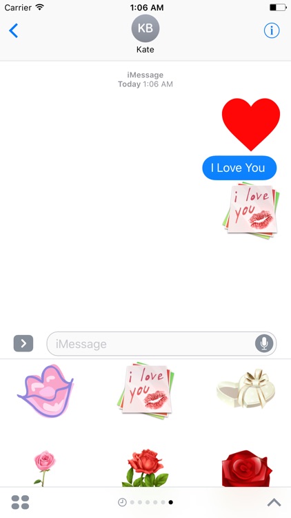 Love And Romance Stickers For iMessage