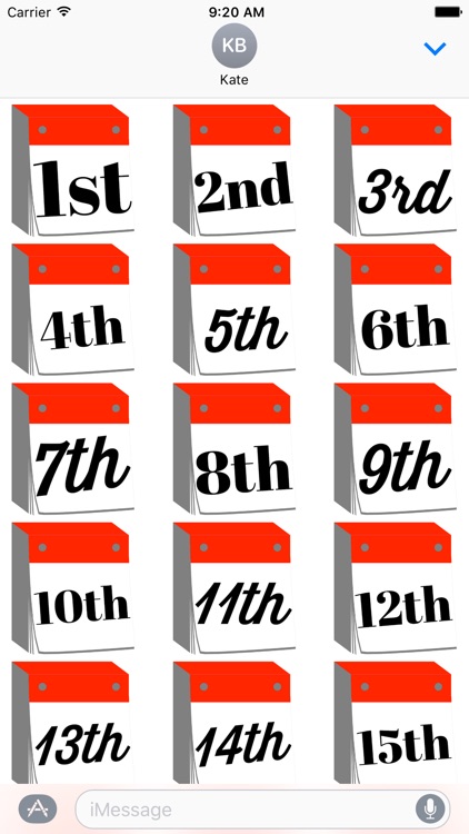 DayCals: Ordinal Perpetual Calendar Stickers