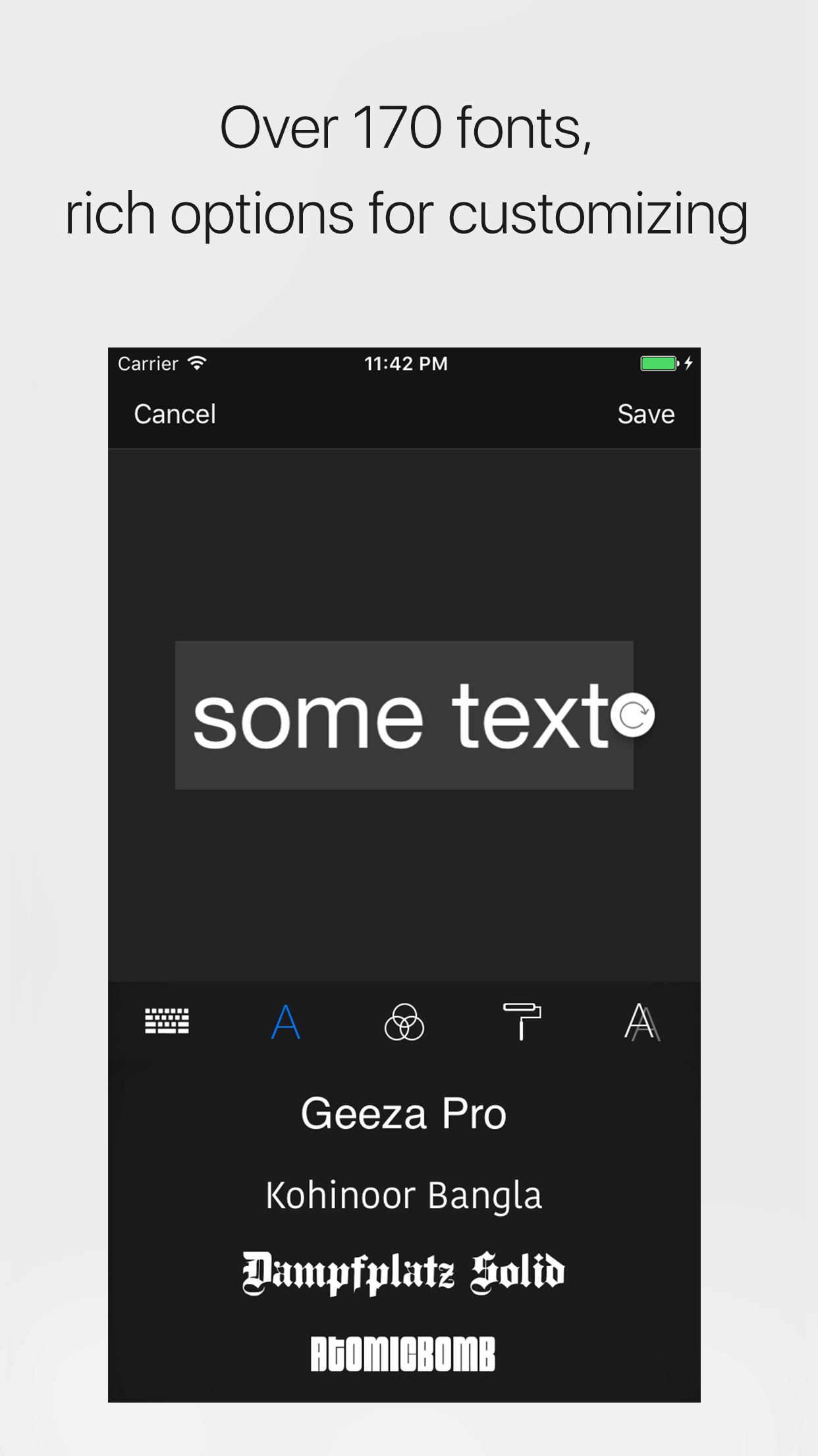 Screenshot do app StampIt - add watermark and copyright to photos