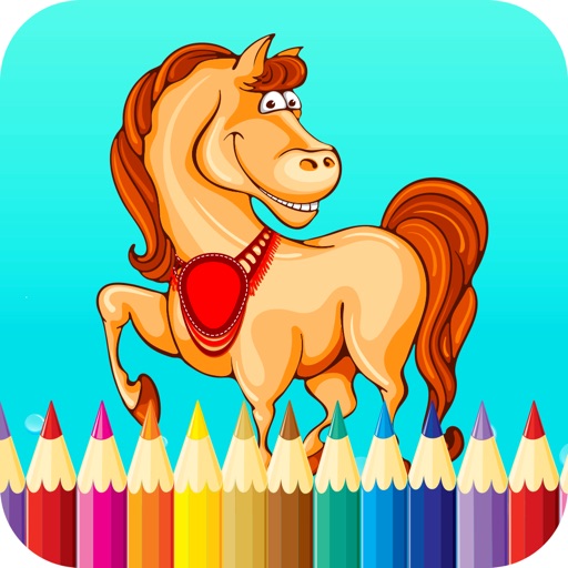 Horse Coloring-Interactive Colorfy Secret Editing Icon