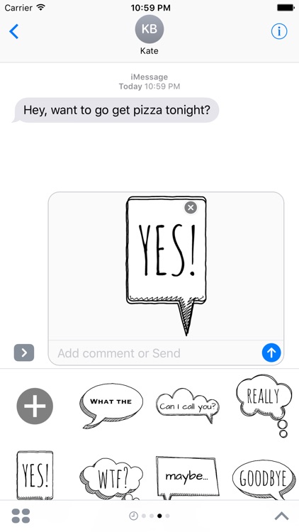 Doodle Bubbles MYOSE - Make Your Own Sticker Emoji
