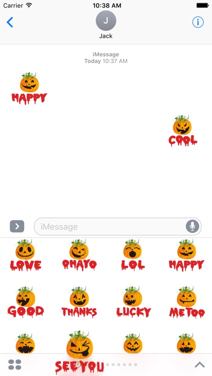 Lucky Halloween Stickers for iMessage