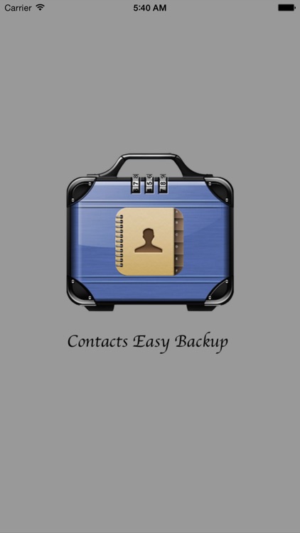 Backup of Contacts