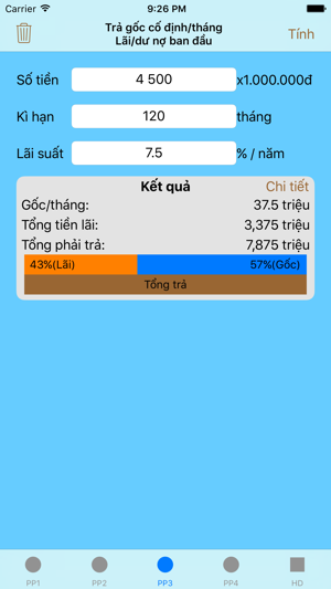 TÍNH LÃI TIỀN VAY(圖4)-速報App