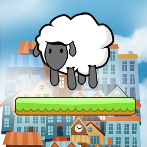 Bleating sheep jumping too icon