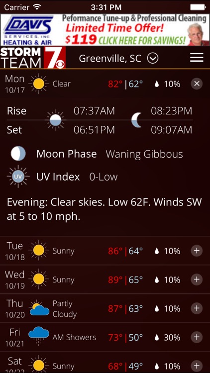 WSPA Weather - Radar and forecasts screenshot-3