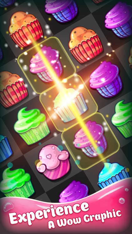 CupCake Crush Pop Legend - Candy Match 3 Game Free