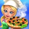 Pizza Maker Shop happy Chef italian Food Cooking